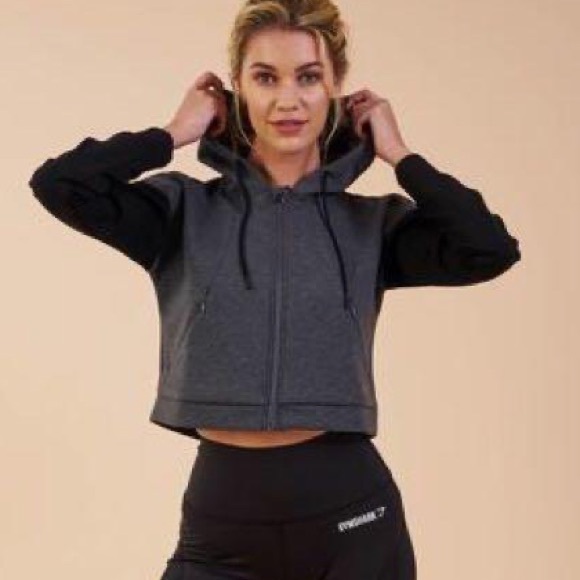 Woman’s Gymshark Two-Toned, Crop Jacket - Picture 1 of 7